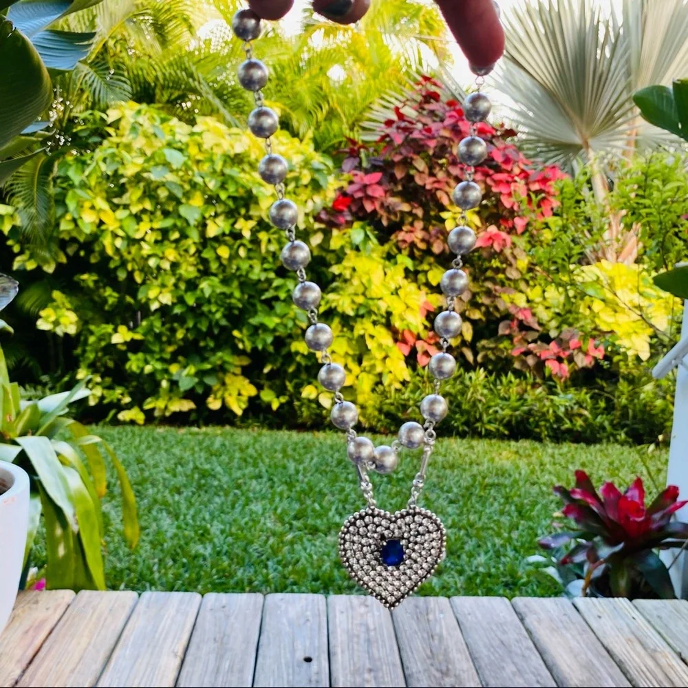 DANNIJO Mercer Crystal Heart Necklace NWT